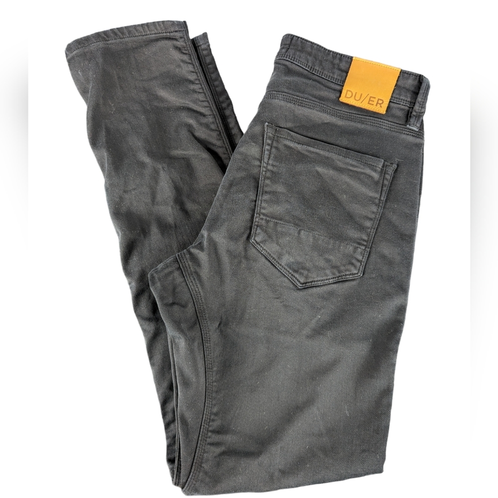 DUER N2X Slim Fit Black Pants - Men's Size 32x32 N2X09